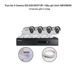 Trọn bộ 4 Camera DS-2CE16C0T-IR + Đầu ghi hình HIKVISION